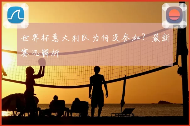 世界杯意大利队为何没参加？最新赛况解析